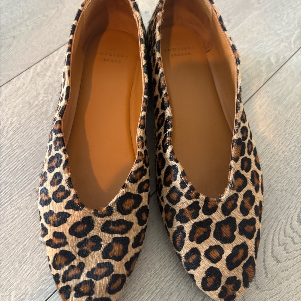 Sezane Matilda Leopard Print Women's Flats